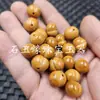 Hueso de melocotón con forma de cabeza de mono, cuentas con forma de melocotón, cuentas de madera amarillas con agujeros, cuentas con forma de corazón, accesorios para joyería de pulseras y collares DIY