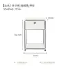 Mesa de noche modular usada con cajones de acero inoxidable, armario de almacenamiento moderno minimalista para dormitorio, mueble lateral USM