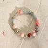 Bosque de duraznos de Shanye ~ pulsera de cuentas de piedra natural para mujer, nicho, alto sentido, pulsera para pareja de novias, nicho de lujo ligero, exquisita