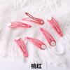 30 grampos de cabelo infantis DIY feitos à mão em forma de gota d'água com peça de suporte BB clip cor de doce clipe BB gota de óleo material do suporte inferior