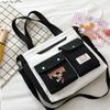 Dragon Ball Sun Wukong bolsa mensageiro marca de moda masculina estudante moda casual anime periférico lona bolsa de ombro
