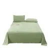 Lençol de cama novo estilo 2026, forrado com fleece e espesso para outono e inverno, cor sólida, veludo de leite de um lado, design fresco e simples, peça única