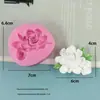 Conjunto de Ferramentas para Assar Chocolate Atacado Molde Flor Rosa Molde de Silicone Grau Alimentício Flor 3D