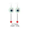 Aretes de serie de Halloween al por mayor del fabricante, aterradores y divertidos, fantasma, murciélago, araña, aretes de calavera