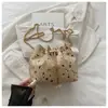 Bolso Cubo de Estilo Dulce Transfronterizo de Moda para Mujer 2026 Verano Nuevo Bolso de Hombro con Estampado de Estrellas Bolso Cruzado Versátil