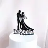 Nueva fábrica de decoración de pasteles para el Día de San Valentín transfronteriza, venta directa, boda, boda, tarjeta de pastel acrílica, inserto