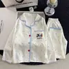 Pijama infantil de estilo coreano para niñas, algodón nube, manga larga para primavera y otoño, ropa de casa para niñas pequeñas, conjunto de dibujos animados