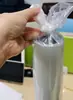 Bolsa plana de tira delgada pe alta presión bolsa para caligrafía y pintura bolsa de peces bolsa de cinturón bolsa para caña de pescar bolsa de plástico transparente soporte