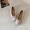 Mocassins Femininos 2026 Verão Estilo Doce Versátil Bico Redondo Salto Escondido Mary Janes Mocassins