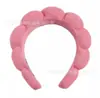 Diadema de Cabeza de Burbuja en la Nube, Diadema de Esponja Retorcida de Felpa, Diadema de Corona Alta para Aplicación y Eliminación de Maquillaje, Diadema de Spa