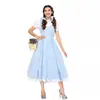 Ropa Retro Estilo Granja Europea y Americana para Padres e Hijos, Dorothy de Cuento de Hadas de El Mago de Oz, Vestido de Alicia