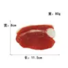 Fatias de carne bovina simulada, costelas de porco cruas, barriga de porco crua - decorações alimentares, modelos e adereços de comida para restaurantes ocidentais e hotéis