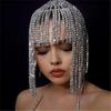 Accesorios para el cabello de alta gama Primavera y Verano 2024 Nuevo Borla Cadena para el cabello Europea y Americana Cadena para el cabello Tocado Tocado de malla