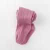 Meia-calça infantil com 8 caracteres e agulha dupla, torção, primavera e outono, estilo coreano, estilo aconchegante, cor sólida, leggings infantis