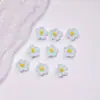 Flor de Cinco Pétalos Decoraciones Coloridas para Uñas Resina Accesorios Pequeños Pendientes DIY Funda de Teléfono Pasador Accesorios para Uñas Pedrería