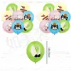 Decoraciones para fiestas temáticas de cumpleaños de Jelly Cat transfronterizas, que incluyen pancartas, banderines, adornos para pasteles y juegos de globos