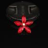 Nuevo cristal gema ojo de caballo flor de cinco pétalos aleación accesorios agujero zapatos diy coche salida de aire coche accesorios hebilla