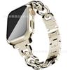 Para Apple Watch Chanel Correa de Metal de Cadena de Mezclilla de una Sola Fila para Apple watchS10 Mujer