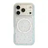 Estilo INS estrellas grises aplicable para funda de teléfono Apple 17pm iphone 18pro magnético 15 cobertura completa 16 marco azul