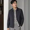 Chaqueta Casual para Hombre 2026 Primavera y Otoño Cuello Solapa Estilo Americano Chaqueta Casual de Negocios para Hombres Jóvenes y de Mediana Edad, Abrigo Corto Estilo Old Money Maduro