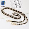 Bolso Bandolera con Cadena Correa de Hombro con Cadena de Cuero para Bolso, Cadena de Hierro de Cuero PU, Cadena con Cierre de Pinza de Langosta de Aleación de Zinc, Correa de Bolso Reductora de Peso
