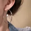 Nuevos Pendientes de Aro Lisos Exagerados Europeos y Americanos para Mujer, Gama Alta, Lujo Ligero, Versátiles, Simples, Estilo Popular, Pendientes de Temperamento, Venta al por Mayor de Pendientes
