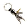 Llavero Creativo de Garra de Águila Regalo Pequeño para Hombres y Mujeres Garra Punk Retro Cuero de Vaca Tejido a Mano Colgante de Llave