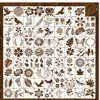 Novo Amazon padrão floral de quatro estações pintura de animais stencil vazado design de pintura spray DIY stencil PET branco leitoso