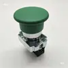 Diâmetro do Furo de 22MM Interruptor de Botão de Pressão XB2-BC31 Cabeça Cogumelo Rearme Automático ZB2-BE101C Normalmente Aberto Verde