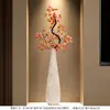 Patrón Sombra de Piedra Cerámica Gota de Agua Florero Adorno Estilo Vintage Recibidor Nicho de Pared Alto Portaflores Creativo Venta Directa de Fábrica