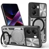 Capa de Celular Xiaomi Pocof8Ultra Aplicável em Fronteiras, Anti-Queda 17Promax, Janela Deslizante de Uso Doméstico 15t Suporte Magnético