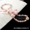 Pulsera de Jade de Seda Dorada Conjunto de Collar Violeta Cadena para Clavícula de Mujer Cadena de Seda Dorada de Jade Púrpura Soportes para Collares de Jade de Seda Dorada Dropshipping