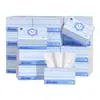 Caixa a Granel com 450 Folhas * 20 Pacotes Grandes de Papel Tissue Espessado, Lenço Facial de Polpa de Madeira Natural, Papel Higiênico Doméstico
