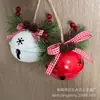 8cm Arte em Ferro Estrela Cinco Pontas Pinha Fruta Vermelha Laço Árvore de Natal Ornamento de Feriado para Casa Sino de Natal Decoração Ornamento Pendurado
