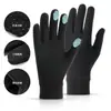 Guantes finos de forro polar ligeros para esquí de invierno para exteriores, forrados para otoño e invierno, cómodos para correr, compatibles con pantalla táctil, guantes de ciclismo antideslizantes