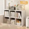 Estante de Livros Armário Divisória de Cabeceira Rack de Armazenamento de Chão Armário de Grade Lateral para Quarto Armazenamento Armário de Oito Compartimentos Armário de Armazenamento