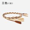 Cinto Feminino Estilo Fragrante Camurça Fosca Couro Genuíno Nó Vintage para Vestido de Menina Cinto Decorativo