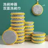 Bloque Esponja para Lavar Platos Cocina Antiadherente Aceite Estropajo Artefacto Hogar Doble Cara Limpieza Algodón Estropajo Duradero Borrador Mágico