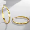 Brincos de Argola Simples Mais Vendidos Transfronteiriços Brincos de Tarraxa Primavera e Verão Enfeites de Orelha Estilo Europeu e Americano Brincos Exagerados Brincos de Argola Simples da Moda