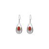 Pendientes Yuerxin de plata 925 con diseño de flor de palacio, estilo chino, estilo nacional, para mujer, con gotas de agua, estilo retro de ágata roja del sur.