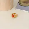 Colección de anillos florales retro europeos y americanos con piedras naturales, que presenta varios estilos, diseños nuevos, anillos ajustables y anillos de dedo de moda para el dedo índice