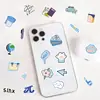 12 pequenos corações de menina fofos DIY para celular diário caderno de anotações conta manual material de cartão goo adesivos decorativos
