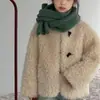 Suéter de lana de cordero para niños 2026 nuevo estilo ropa de niña engrosada otoño e invierno cálido abrigo moda top