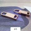 Tirador de metal con cremallera desmontable, accesorio para ropa, abrigo, bolso, bolso, cremallera, colgante