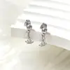 Aretes Redondos Huecos de Acero de Titanio con Forma de Estrella de Cinco Puntas, Joyería Sencilla de Lujo Accesible de Nicho, Aretes de Corazón