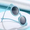 Estilo Coreano Bebê ins Estilo Creme Crianças Armação Redonda Óculos Óculos de Sol Foscos Cool Tendência Bebê Óculos Anti-UV