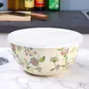 [Grueso] Esmalte Esmalte Coreano Tazón de Sopa de Esmalte Tazón Profundizado con Tapa de Conservación y Recipiente Tazón para Mezclar