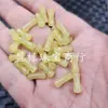 Pedras Soltas de Jade Quartzito Amarelo em Formato de Bambu Material de Jade Amarelo Falso Jade Hetian de Xinjiang Falso para Fazer Joias
