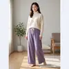 Ropa de casa para otoño e invierno, pantalones de pierna ancha con puntos de forro polar, moda 2026, suaves, de cintura alta, caída relajada, de pierna recta, adecuados para usar al aire libre