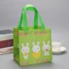 Bolsa de Compras Ecológica de Tela No Tejida Recubierta Amazon Transfronteriza Conejo Huevo de Pascua Regalo de Pascua Bolso de Mano Venta al por Mayor